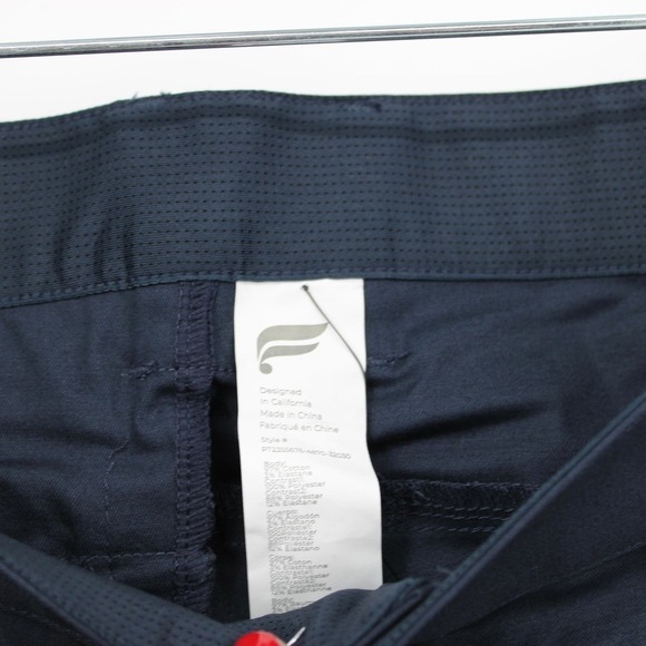 Fabletics The High Side Chino Modern Slim Fit Mens Size 32X30 in Navy NEW - Picture 4 of 6